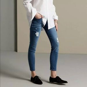 Current/Elliott The Stiletto Distressed Jeans 25
